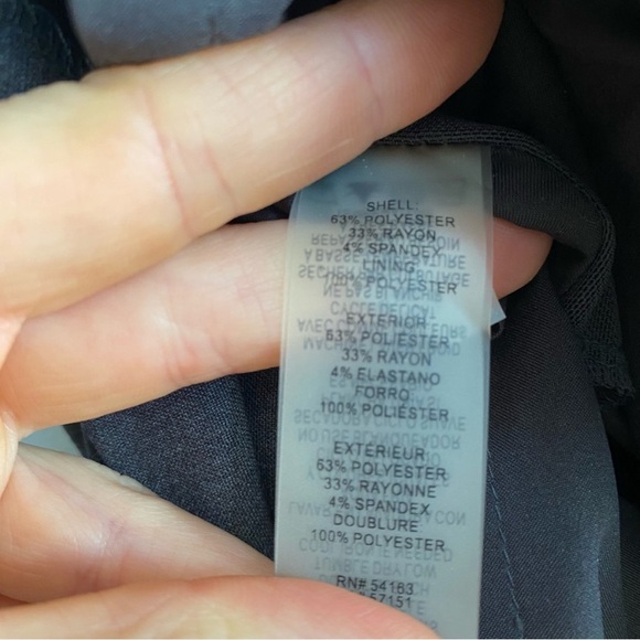 Calvin Klein Pencil Skirts Career Office Basics Minimalist Stretch Black Gray 4 - Picture 9 of 9